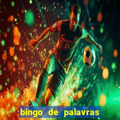 bingo de palavras 3 ano